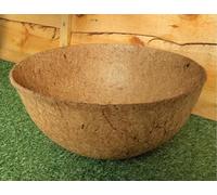 Amabassador Natural Coco Hanging Basket Liner Cupped Shaped Coco Liner For A 14 Inch Hanging Basket