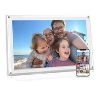 AMABOO Frameo Digital Picture Frame,15.6'' WiFi Slim Acrylic Smart Cloud Electronic Photo Frame, HD IPS Touch Screen Slideshow,32GB Storage,Share Photos/Videos via App