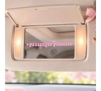 Amabro 5Pcs Passenger Princess Car Stickers Pink Letter Cute Mirror Decal