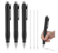Amabro Extra Large Ballpoint Pens with 3PCS Refills Easy Grip Jumbo Pen Black Ink Fat Pens for Enhanced Writing Stability Weighted Pens for Arthritis And Elderly Office School Writing