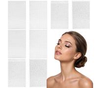 Amabro Face Gems 3216 Pcs Self Adhesive Rhinestone Stickers Stick on Gems | Crystal Jewels for Face Makeup Nail Art Festival Body Decoration with Tweezer 3/4/5/6mm