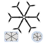 Amabro Sheet Fasteners, Elastic Bed Sheet Holder Straps Adjustable Bed Sheet Scrunchie Fitted Sheet Sturdy Suspenders Gripper with Metal Clips for Bed Sheets Mattress Covers Sofa Cushions(Black)