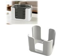 Amacigana Kitchen Lid Organiser Compatible with Rubbermaid Brilliance - Food Container Lid Holder for Cupboard Storage, Holds 6-7 Lids (Medium)