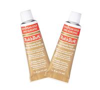 AMACO Rub n Buff Wax Metallic Finish - 2 Rub n Buff European Gold 15ml Tubes - Versatile Gilding Wax for Finishing Furniture Antiquing and Restoration - Rub and Buff Colors Set of Two