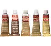 Amaco Rub 'N Buff Wax Metallic Finish, 5 Color Gold Assortment (Antique Gold, Autumn Gold, European Gold, Gold Leaf, Grecian Gold)