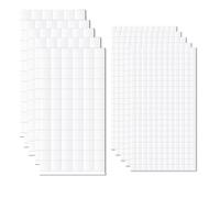 Amacoam 3D Adhesive Pads, Double-Sided Foam Adhesive Pads, Pack of 1650, Double-Sided Adhesive Dots, White, Self-Adhesive Pads for Poster, Balloon, DIY, Craft, Wedding, Birthday, Party Decoration, 6