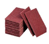 AMACOAM Heavy Duty Scouring Pads Kitchen Scouring Pads Scrub Pad Emery Descaling Rust Stains Removal Scouring Scrubber Sponge Copper Pipe Cleaner Clothes for Plumbers Soldering Cleaning Tool 10 Pieces