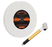 AmaCupid 8-inch Aluminum Oxide Bench Grinding Wheel with Diamond Dresser Set, for grinding hard tool steel and dressing/sharpening ceramic grinding wheels