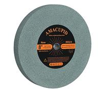 AmaCupid Bench Grinding Wheel 8 inch, Green Silicon Carbide Abrasive. For Sharpening Carbide Tools. 5/8 inch Arbor, 1 inchThickness, 80 Grit