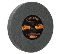 AmaCupid Deburring wheel, 200mm nylon fiber polishing wheel, 9P hardness. Suitable for benchtop abrasive polishing machines. Polishes stainless steel, etc. 16mm spindle.