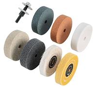 Amacupid Grinding Wheel Buffing Wheels 8 Set 3 inch. For Small Grinder Polishing Machine Electric Drills. Sharpening Polishing Glass, Stainless Steel Metal. Such As Lawn Mower Blades. Christmas Gifts