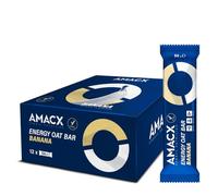 AMACX Cereal Protein Bar Energy Oat Bar - Energy Bar Carbohydrate Mix - Box of 12 - Oat Bars with 50mg Magnesium - Oatsnack for Athletes - Power Bar Oatmeal Snack (Banana)