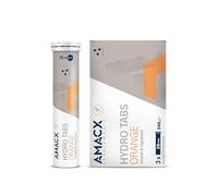 AMACX Hydro Tabs, Electrolytes Without Sugar with Vitamin C, 3 Tubes of 20 Magnesium Effervescent Tablets, Hydration for Athletes, Electrolyte Sport, Recovery Drink for Mineral Balance (Orange)