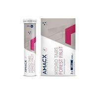 AMACX Hydro Tabs, Electrolytes Without Sugar with Vitamin C, 3 Tubes of 20 Magnesium Effervescent Tablets, Hydration for Athletes, Electrolyte Sport, Recovery Drink for Mineral Balance (Forest Fruit)