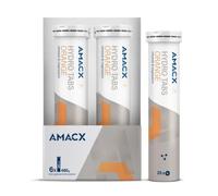 Amacx Hydro Tabs - Hydration Electrolytes Tablets - 20 Effervescent Rehydration Tablets - Zero Sugar - 4g Per Hydration Tablet - Pack of 6 Tubes