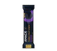 AMACX Turbo Fruit Chew Bar Citrus - 12 x 50 g Sweet Vegan Fruit Bars - Fast Energy Supply for Sports & Endurance - With Carbohydrates & Electrolytes (12 Pack, Cassis)