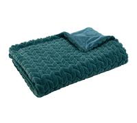 Amadeus Emerald Green Chevron Blanket 130 x 170 cm