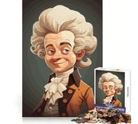 Amadeus Mozart Cartoon 1000 Pieces Jigsaws Adults Puzzles Logic Practice Pleasant Leisure Clean Edges Perfect Present (50x75cm)