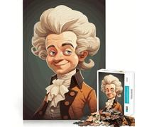 Amadeus Mozart Cartoon Jigsaw for Adults1000 Pieces Mind Boost Game Seamless Fit Precise Pieces Relaxing Indoor Group Activity (50x75cm)