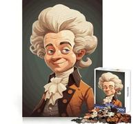 Amadeus Mozart Cartoon Jigsaw Puzzles for Adults 1000 Memory Training Time Well Spent Precise Edges Best Gift (38x26cm)