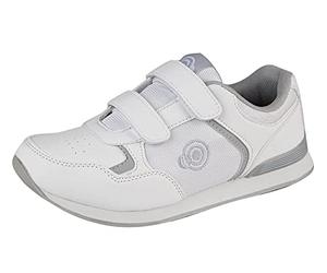 Amado Macario, DEK T839 Lady Skipper Touch Fastening Trainer Style Bowling Shoes (White, Numeric_8)