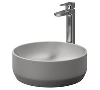 Amadora Round Countertop Basin | Matt Grey | Ceramic | 350mm x 350mm