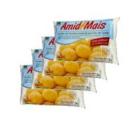 Amafil's Polvilho De Mandioca Especial para Pao De Queijo 1Kg Special Cassava Starch for Cheese Bread Mix Product of Brazil Pack of 4