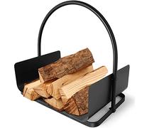 Amagabeli Fireplace Log Holder 43 x 30 x 42 cm Firewood Strong Log Baskets for Wood with Handles Steel Wood Cradle Storage for Wood Stove Hearth Log Carrier for Kindling Indoor Outdoor Coal Holder
