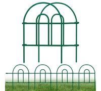 AMAGABELI GARDEN & HOME Amagabeli Decorative Garden Fence 18 in x 50 ft Rustproof Green Iron Landscape Wire Folding Fencing Ornamental Panel Border Edge Section Edging Patio Flower Bed Animal Barrier