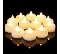AMAGIC 24 Pack Battery Operated Flameless LED Tea Lights Candles Electric | Fake Tealight for Christmas, Eater, Proposal, Wedding, Dinner Table, Birthday, Romantic Night, Long Last 100+