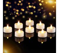 AMAGIC 24 Pack Warm White Tea Lights Led Candle FLameless Battery, for Home Romantic Decoration, Valentine's Day, Anniversary,Halloween Eve, New Year