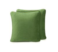 Amago - Cushion Cover Set of 2, Cashmere Feeling, 50 x 50 cm - Dark Green