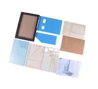 Amagogo 1/35 Building Model Kit, Micro Landscape, DIY, Ornament Wood Foam Unfinished Sand Table Architecture Model Scenery Layout, Style A