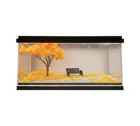 Amagogo 1/64 Diecast Car Display Case Micro Diorama Display Scene Showcase LED Lighted Park Corner Scene for Sports Car Decoration