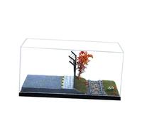 Amagogo 1/64 Railway Scenery Model Railway Scene Miniature Toy Architecture Building Model Railroad Landscape Diorama Accessories