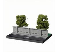 Amagogo 1:64 Scale Wall Scene with Trees | USB-Powered Lighting Detail, Model Car Display Scene, Diorama Accessory Set, for Hobby Shelves, Collectors