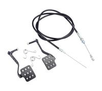 Amagogo 1 Pair Go Kart Pedals Replacement Assembly Reliable Professional Go Cart Brake Throttle Pedals for 212cc 196cc 6.5HP, with Throttle Cable