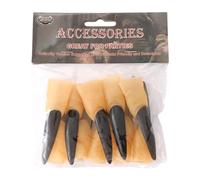 Amagogo 10 Pieces Witch Nails Fake Witch Fingers Cosplay Party Supplies Scary Nail Covers Finger Tips for Makeup Stage Show Dress up, 2cmx9cm