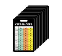 Amagogo 10Pcs Golf Club Range Chart Card Yardage Book Gift for Men Woman Golf Accessories Distance Card
