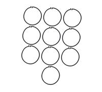 Amagogo 10x Trampoline Elastic Rope High Jump Bungee Cord Replacement 8mm Bungee Rope for Indoor Trampoline, Tent Fitness Trampoline, Black