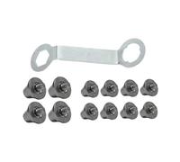 Amagogo 12x Football Shoe Spikes Soccer Boot Cleats Rugby Studs M5 Threaded for Outdoor Sports, 13mm and 15mm