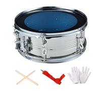 Amagogo 13inch Snare Drum Double Tone Drum Lightweight Professional Music Drums Percussion Instrument for Kids Boys Girls Beginners, silver