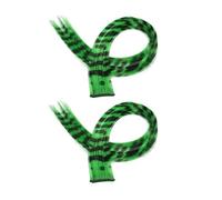 Amagogo 2 Pieces Colored Hair Extensions,Hair Accessories,for Girls, Highlights Hairpiece for Halloween Cosplay Dress up New Year, green