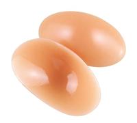 Amagogo 2 Pieces Cushioned Shoulder Inserts, 120 G Thickened Silicone Shoulder Pads, Zipper Box Packaging, Skin Tone