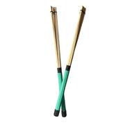 Amagogo 2 Pieces Drumsticks Brush, 15.94 inch Length Quiet Dowel Drum Sticks, Create Light Sound for Jazz Folk Acoustic Performance, Green