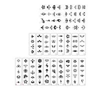 Amagogo 24 Pieces Face Paint Stencils Kit Facial Painting Templates Art Facial Painting Stencils for Festive Celebration Fancy Dress