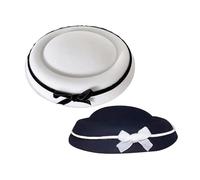 Amagogo 2Pcs Sailor Hat Headwear Fancy Dress Wedding Sweet Design Bow Yacht Sailor Cap