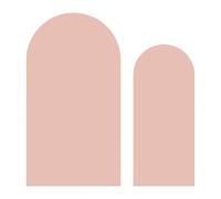 Amagogo 2pcs Wedding Arch Background Covers Top Plain Photo Background Photo Props Arch Stand Cover for, Apricot