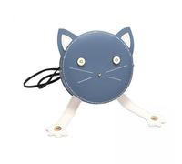 Amagogo 2X DIY Shoulder Bag Making Kit, Hand Woven Bag, Pre Cut Leather Sewing Leathercrafts, Cat Shaped, Full Tools for Beginners