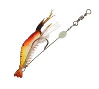 Amagogo 2x Fishing Lure Crankbait Minnow Shrimp Shrimp Bait Red Yellow, Red Yellow, 3 Pcs